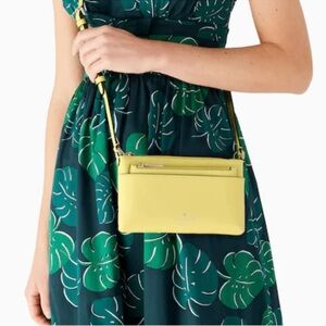Kate Spade Sadie Saffiano Crossbody Yuzu Jam NWT